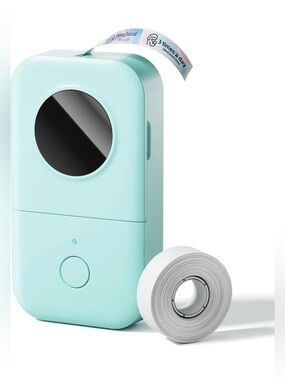Phomemo D30 Portable Bluetooth Label Maker Bundle w/ Case & Manual – Mint Green